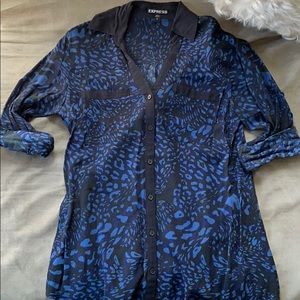 Express button-up blouse